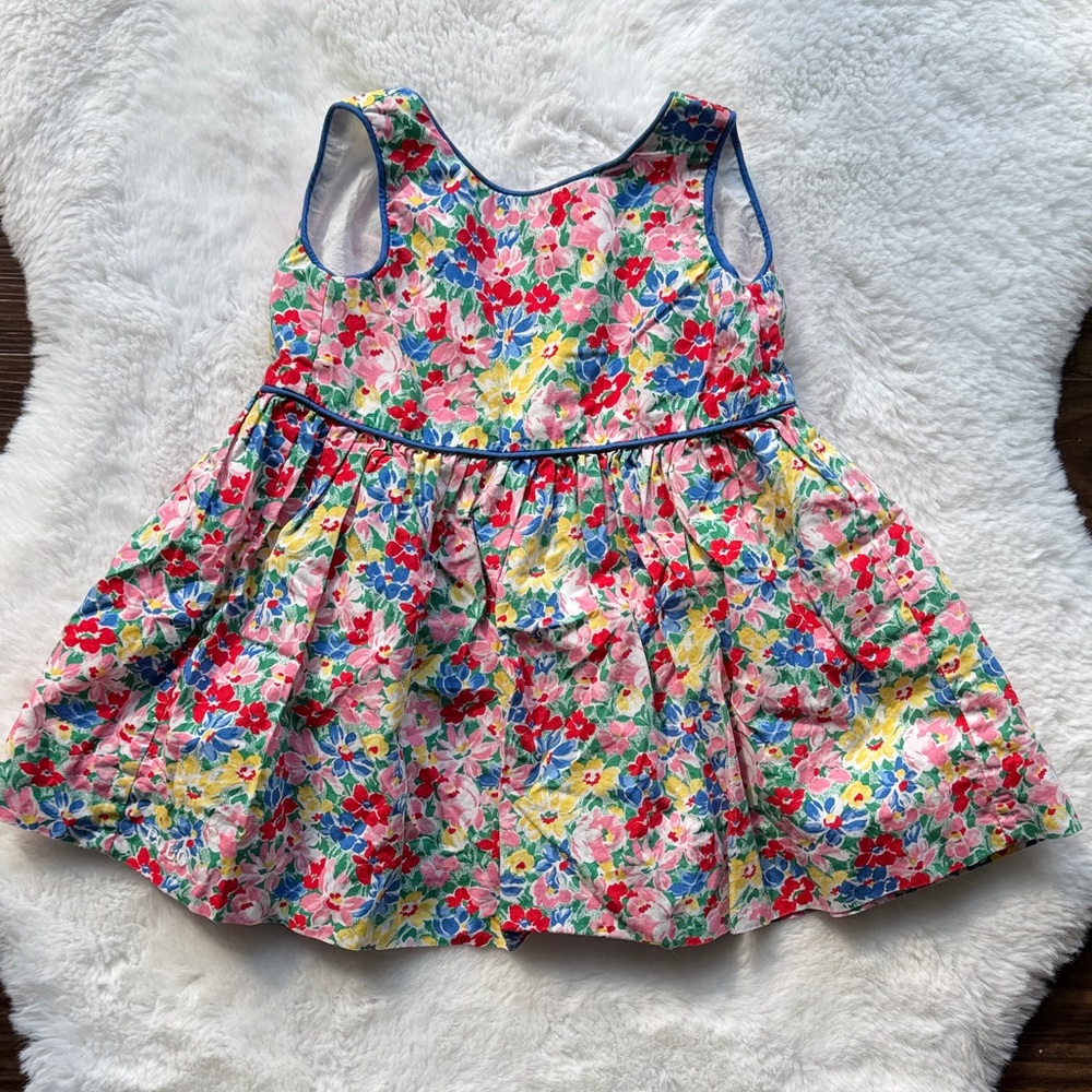 Ralph Lauren Baby Floral Spring Summer Dress with Bloomers size 6 mos